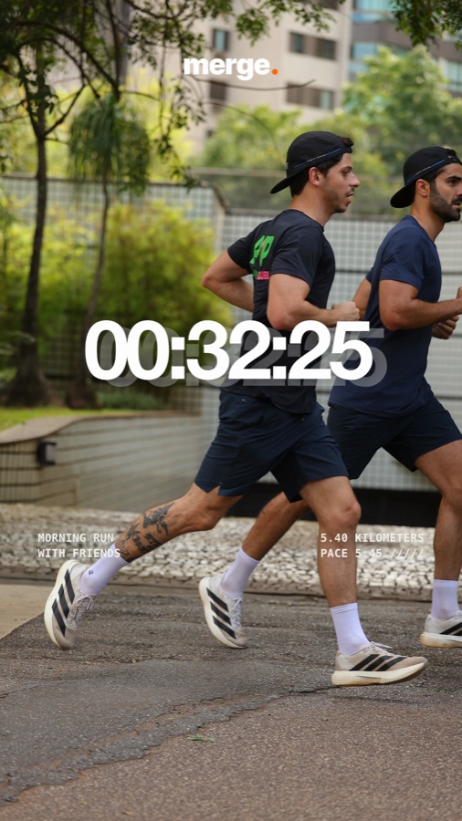 Story criado no app da Merge